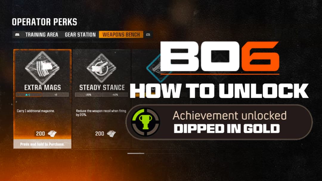 How to unlock the Dipped in Gold achievement in Black Ops 6